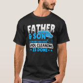 Mannen poolman voor een pooljongen t-shirt (Voorkant)