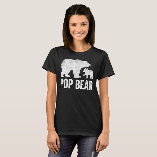 Mannen Pop Beer Vaders Dag Grandad Funny Cub Kind T-shirt (Voorkant volledig)