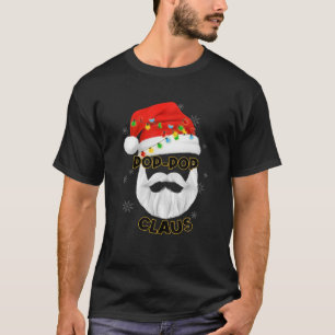 Mannen Pop-Pop Claus Santa Hat T-shirt