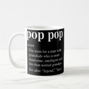 Mannen Pop Pop Definitie Funny Poppop Dictionary Koffiemok