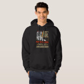 Mannen Pop Pop Rex Saurus Vaderdag Christm Hoodie (Voorkant volledig)