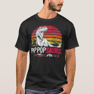 Mannen Pop Pop Saurus Vaderdag T Re Dinosaur Gra T-shirt