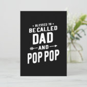 Mannen Pop-Pop vaders genoemd Bedankkaart (Staand voorkant)