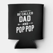 Mannen Pop-Pop vaders genoemd Blikjeskoeler (Voorkant)