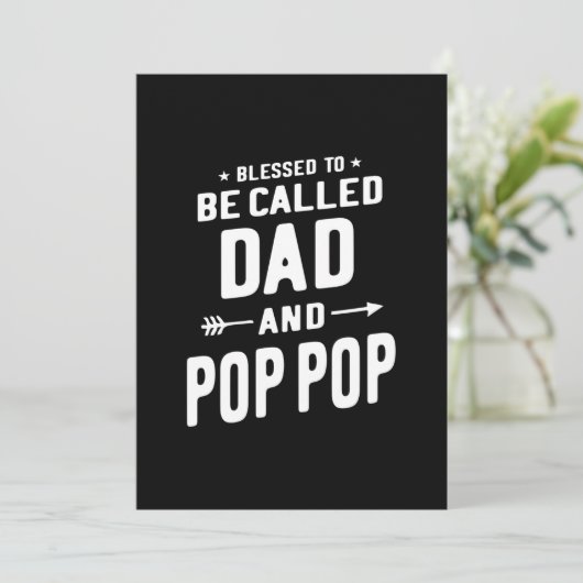 Mannen Pop-Pop vaders genoemd Kaart (Staand voorkant)