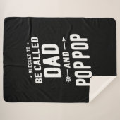 Mannen Pop-Pop vaders genoemd Sherpa Deken (Voorkant (horizontaal))