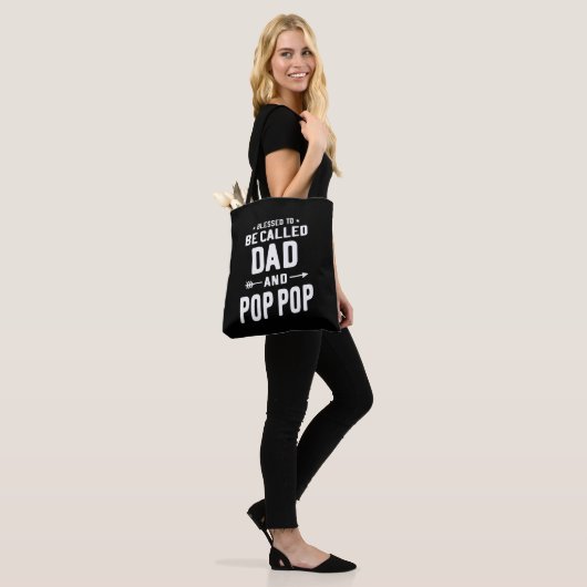 Mannen Pop-Pop vaders genoemd Tote Bag (Op model)