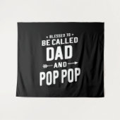 Mannen Pop-Pop vaders genoemd Wandkleed (Voorkant (horizontaal))