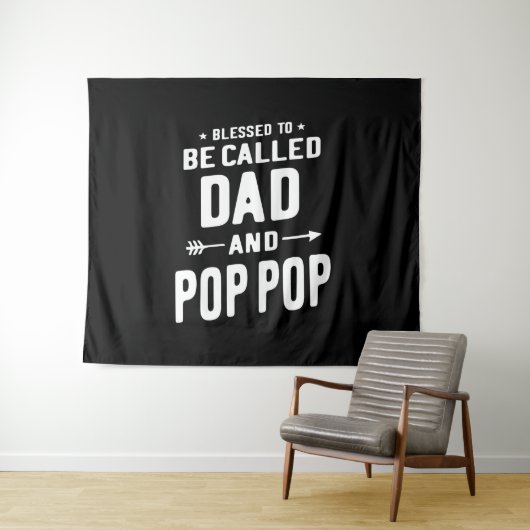 Mannen Pop-Pop vaders genoemd Wandkleed (In Situ (horizontaal))
