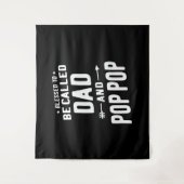 Mannen Pop-Pop vaders genoemd Wandkleed (Voorkant)