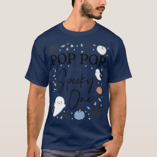 Mannen Pop Pop van de Spooky One First Birthday Bo T-shirt