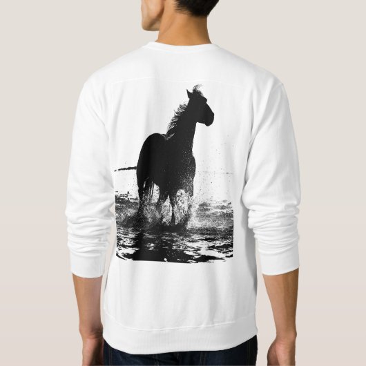 Mannen Pop voor kleding, met dubbele zweep Trui (Achterkant)