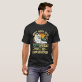 Mannen Poppa Rex Saurus Vaderdag Kerstmis Vinta T-shirt (Voorkant volledig)