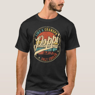 Mannen poppen als opa alleen koeleraar vaderdag t-shirt
