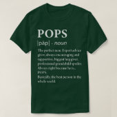 Mannen Poppen Definitie opa Funny Grandfather T-shirt (Design voorkant)