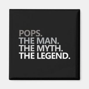 Mannen POPPEN HET MAN DE MYTH DE LEGEND Vaderdag Magneet