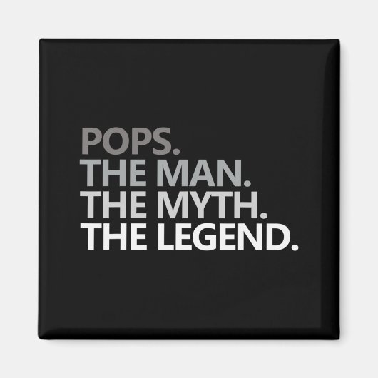 Mannen POPPEN HET MAN DE MYTH DE LEGEND Vaderdag Magneet (Voorkant)
