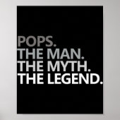 Mannen POPPEN HET MAN DE MYTH DE LEGEND Vaderdag Poster (Voorkant)