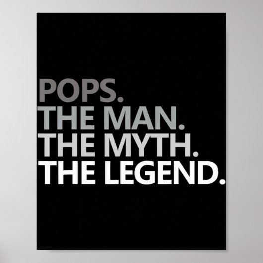 Mannen POPPEN HET MAN DE MYTH DE LEGEND Vaderdag Poster (Voorkant)