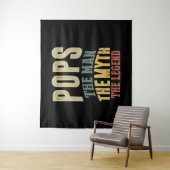 Mannen Poppen Het Man Myth Legend Father Gift Wandkleed (In situ)