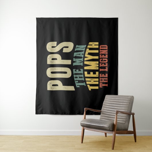 Mannen Poppen Het Man Myth Legend Father Gift Wandkleed (In situ)
