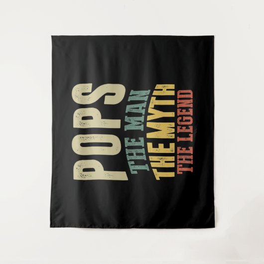 Mannen Poppen Het Man Myth Legend Father Gift Wandkleed (Voorkant)