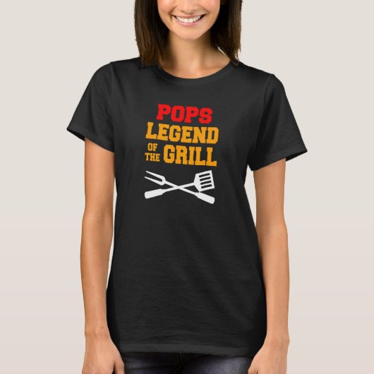Mannen Poppen legend van de grilling T-shirt (Voorkant)