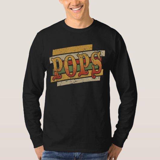 Mannen Poppen Retro Vintage Stepdad Stepfather T-shirt (Voorkant)