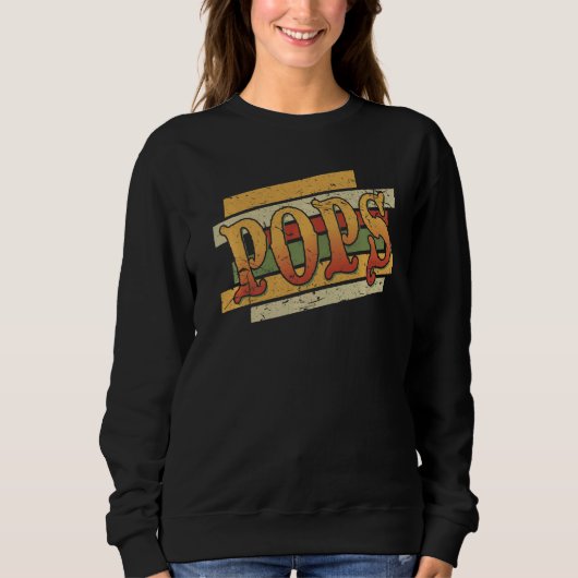 Mannen Poppen Retro Vintage Stepdad Stepfather Trui (Voorkant)