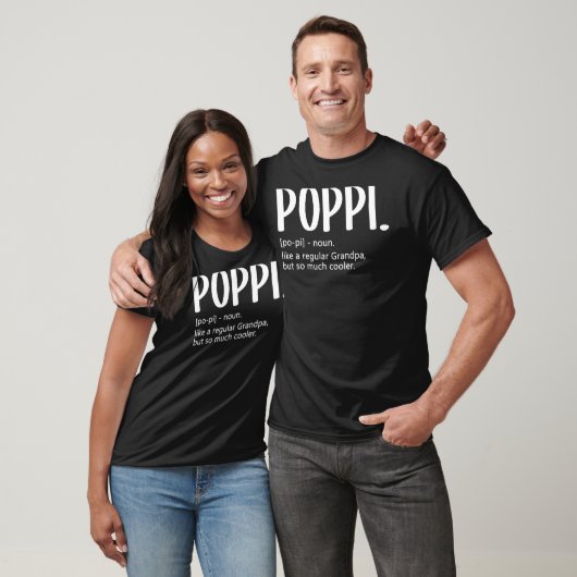 Mannen Poppi als een gewone opa maar zo veel opa T-shirt (Unisex)