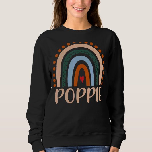 Mannen Poppie Rainbow Boho Rainbow Poppie Cool Dad Trui (Voorkant)