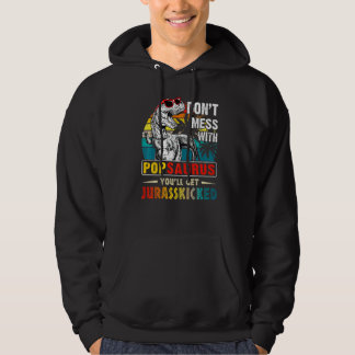 Mannen Popsaurus Dinosaur Rex Vaderdag Hoodie