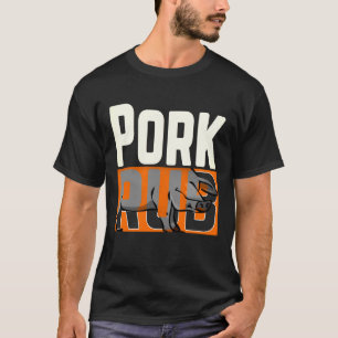 Mannen "Pork Rub" Funny BBQ T-shirt