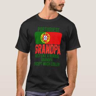 Mannen Portugese opa Portugal vlag voor T-shirt