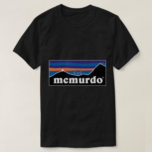 Mannen post Antarctica McMurdo, US Antarctic Prog T-shirt (Design voorkant)