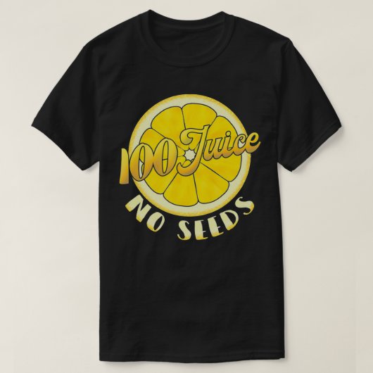 Mannen Post Vasectomy 100 % sap No Seeds T-shirt (Design voorkant)