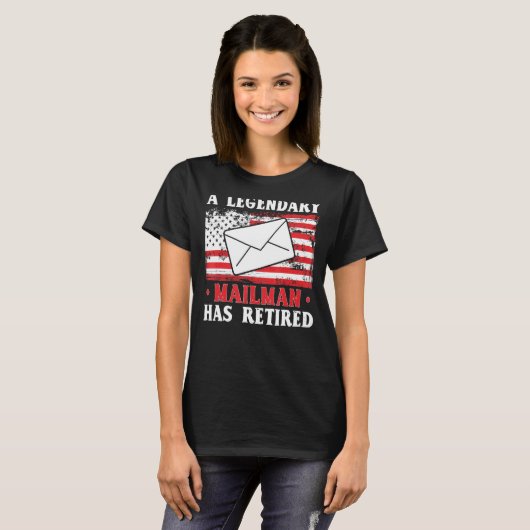 Mannen postbode heeft postbode del t-shirt (Voorkant volledig)
