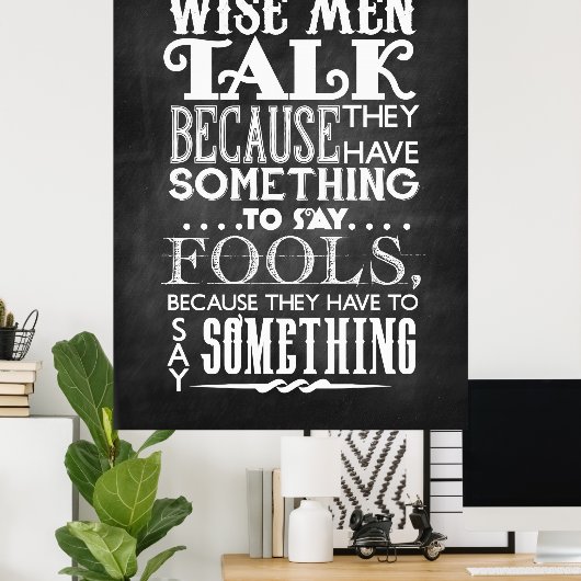 Mannen Poster (Thuiskantoor)