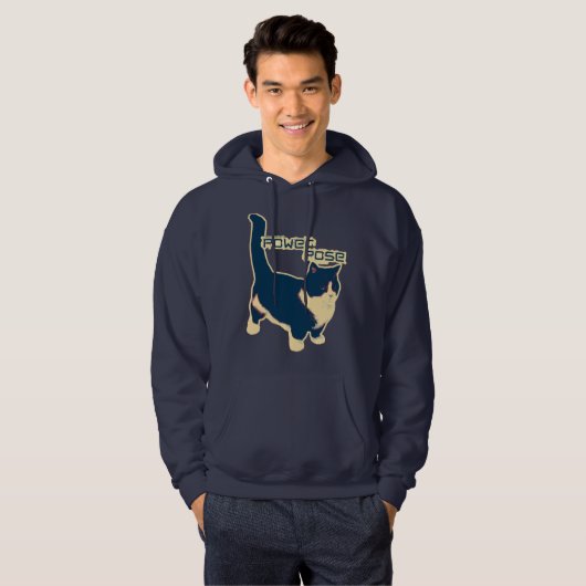 Mannen PowerPose Hoodie (Voorkant volledig)
