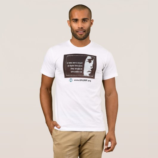 Mannen premium T-shirt - Als mannen bedoeld waren (Voorkant volledig)