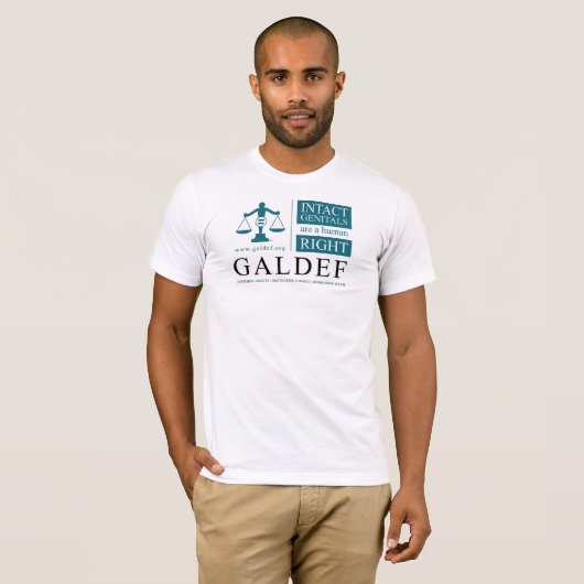 Mannen premium T-shirt - Intact Genitals (Voorkant volledig)