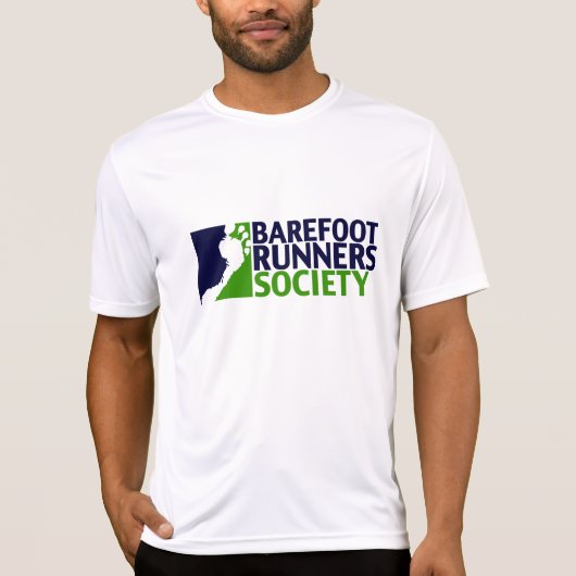 Mannen prestatiemicrofiber logo t-shirt (Voorkant)