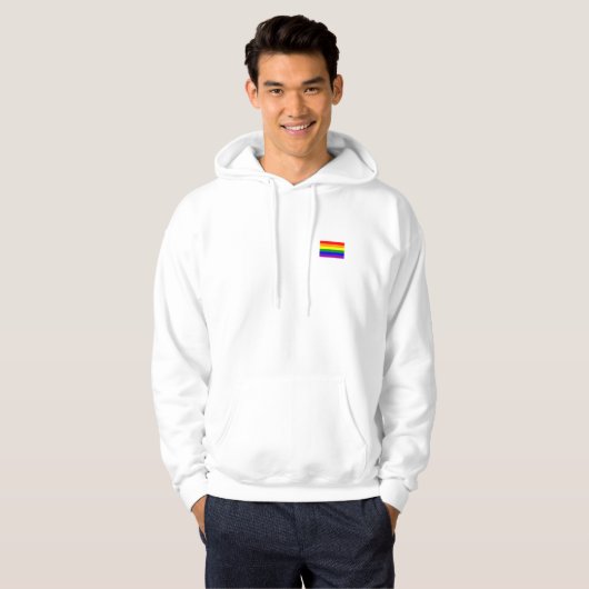 Mannen pride hoodie. hoodie (Voorkant volledig)