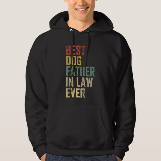 Mannen priester Dag Beste hond Vinta Hoodie (Voorkant)