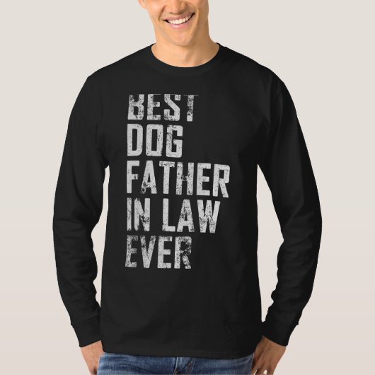 Mannen priester Dag Beste hond Vinta T-shirt (Voorkant)