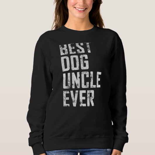 Mannen priesterdag Beste hond Oom ooit Trui (Voorkant)
