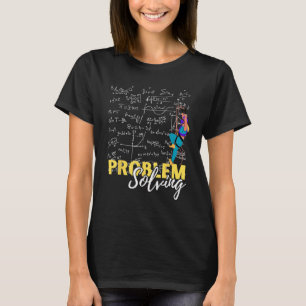 Mannen probleemoplossing tot piekschaling WISKUNDE T-shirt