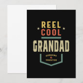 Mannen Product Reel Cool Grandad Vist Gift Bedankkaart (Voorkant / Achterkant)