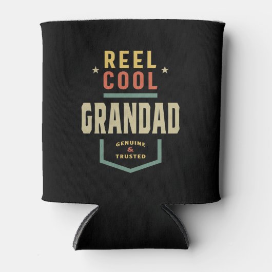 Mannen Product Reel Cool Grandad Vist Gift Blikjeskoeler (Voorkant)