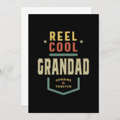 Mannen Product Reel Cool Grandad Vist Gift Kaart (Voorkant / Achterkant)